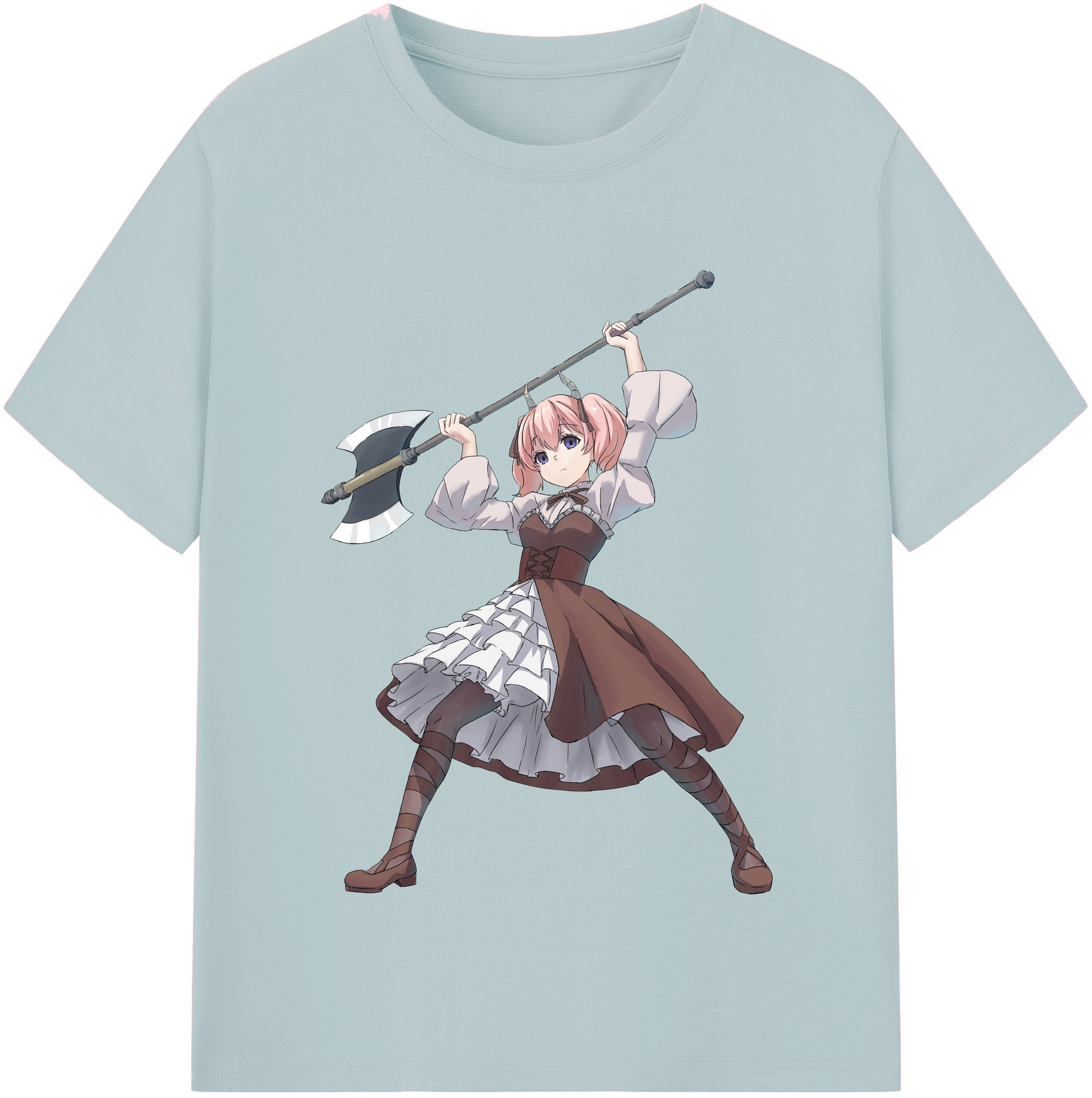 （画像用） 葬送のフリーレン Frieren 綿100％半袖Tシャツ（フロントプリント）